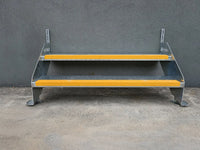 RAPTA Heavy Duty Steel Steps – Double Tread with yellow non-slip nosing