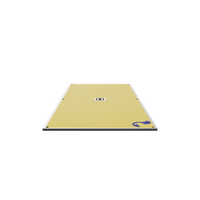 Interactive 3D model of a RAPTA 2.4 x 1.2 x 25mm yellow anti-slip road plate.