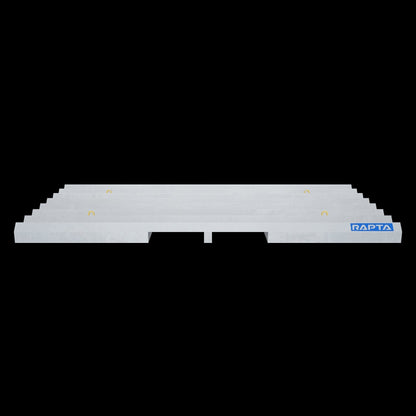 Interactive 3D render of the RAPTA Rumble Grid 4 × 2m with rated lifting points