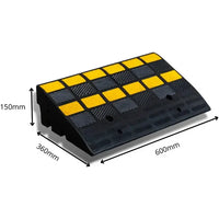 Optional RAPTA Heavy-Duty Rumble Grid Ramp for hard-surface installation, measuring 600 × 360 × 150mm