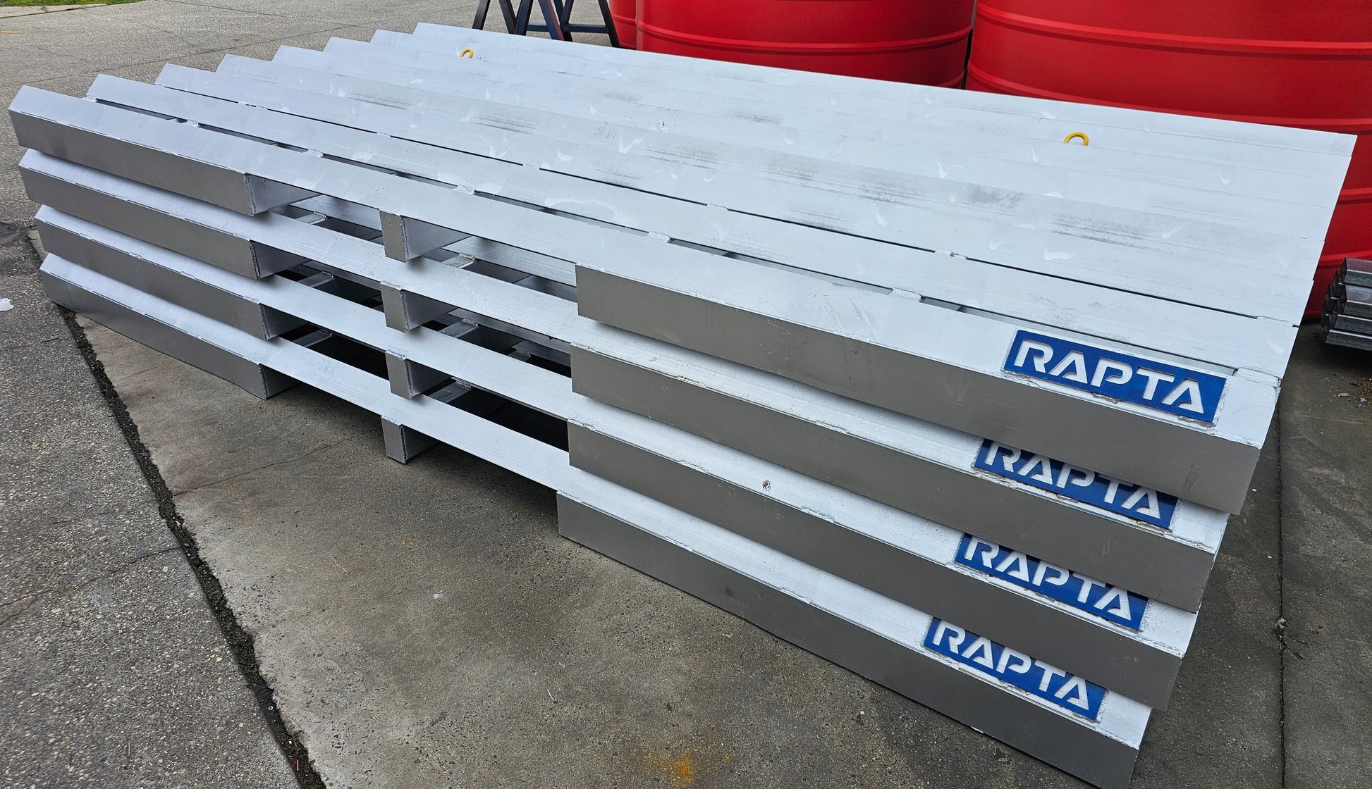 Stacked RAPTA Rumble Grids with lifting points and RAPTA branding